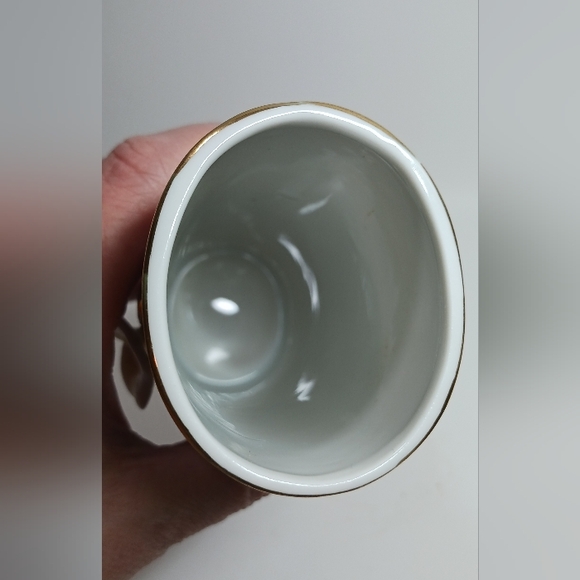 Otagiri Lily porcelain vase, 3D flower - Picture 2 of 5